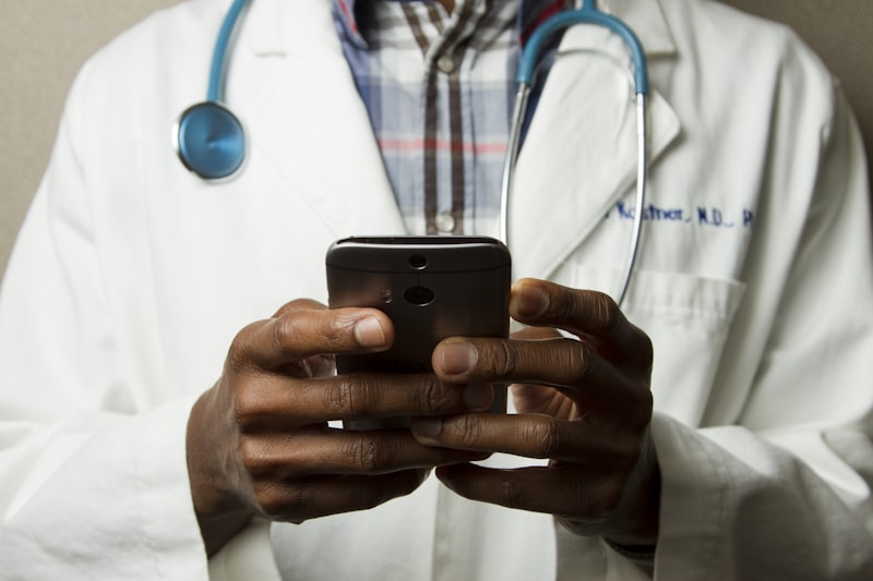 A patient reviewing costs with a clinician
